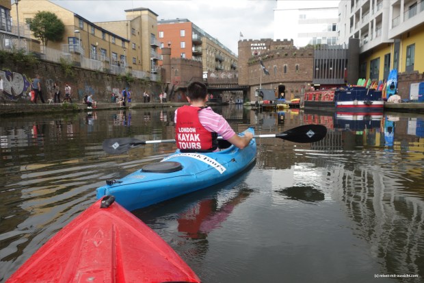 Kayak mit Pirate Caslte