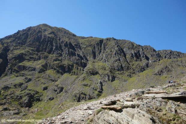 Snowdon_Miners Track Blick zum Gipfel